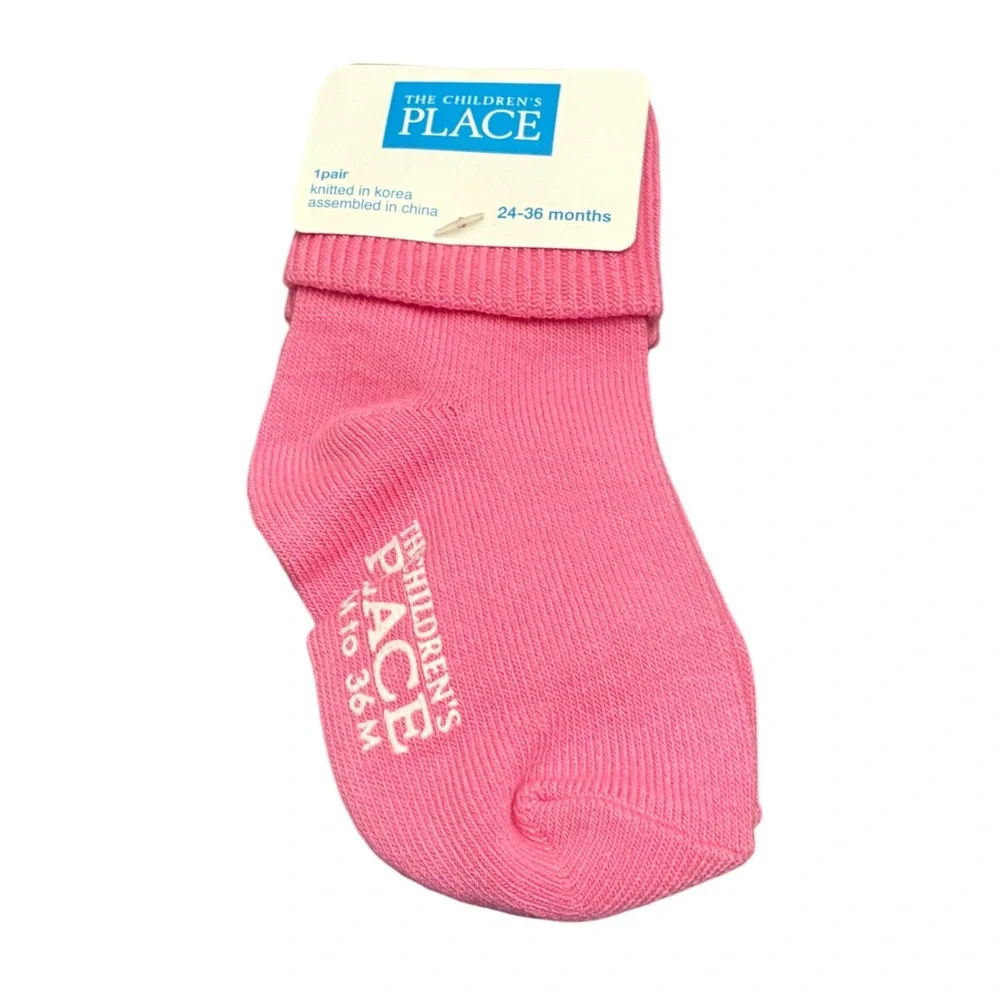 The‎ Children's Place Pink Socks Baby Girl 24-36 Months Cotton Blend Soft
